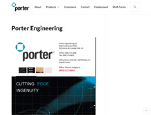 Tablet Screenshot of portereng.com